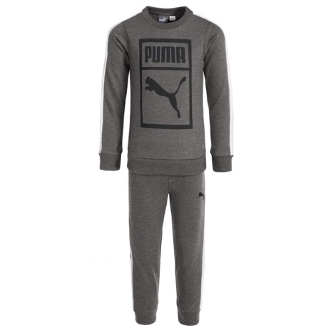 Puma Logo Sweatshirt and Joggers Set (For Toddler Boys)