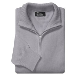 Johnstons of Elgin Cashmere Sweater - Zip Neck (For Men)
