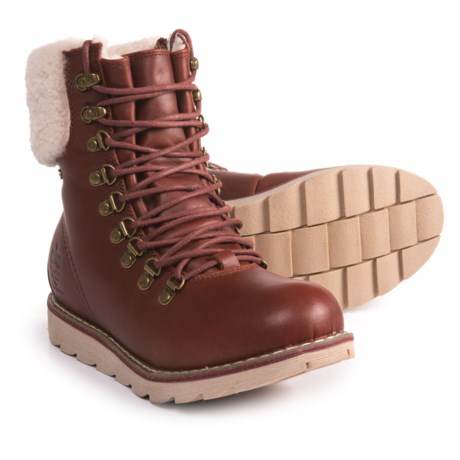 Royal Canadian Lethbridge Leather and Shearling Snow Boots - Waterproof, Insulated (For Women)