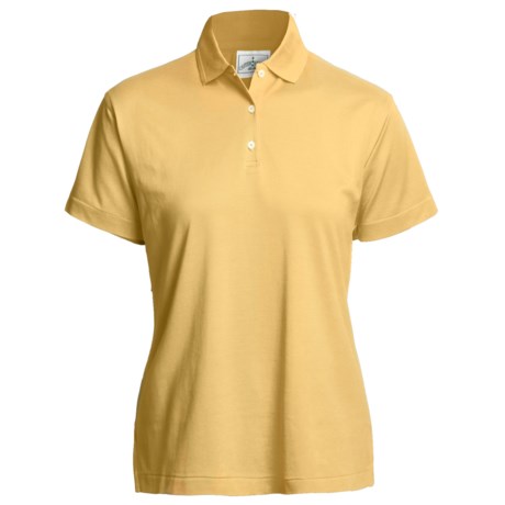 Outer Banks Polo Shirt - Mercerized Pima Pique Cotton, Short Sleeve (For Women)