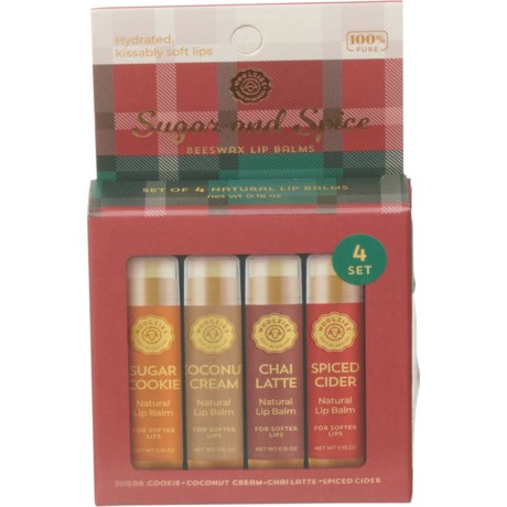 Woolzies Sugar and Spice Lip Balm Set - 4-Pack