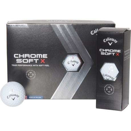 Callaway Chrome Soft X Golf Balls - 12-Pack