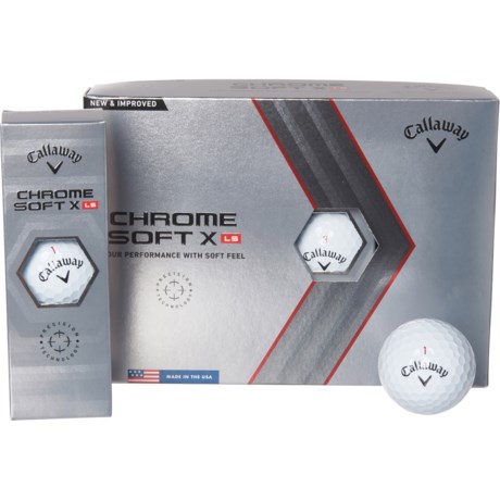 DNU Callaway Chrome Soft X-LS Golf Balls - 12-Pack