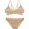 O'Neill Girls Lagoon Stripe Wrap Bikini Set