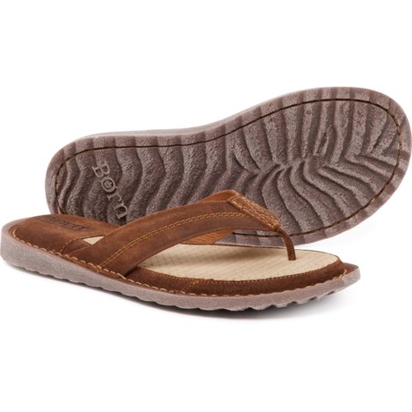 Born Bermuda Distressed Flip-Flops - Leather (For Men)