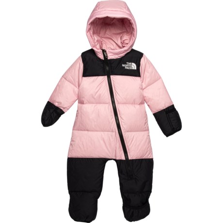 The North Face Infant Girls 1996 Retro Nuptse Down One-Piece Snowsuit - 700 Fill Power