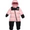 The North Face Infant Girls 1996 Retro Nuptse Down One-Piece Snowsuit - 700 Fill Power