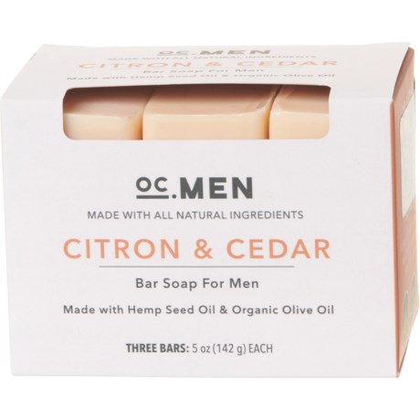 OC Men Citron and Cedar Bar Soap Set - 3-Pack (For Men)