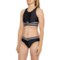 Reebok High Neck and Hipster Swim Bottoms Bikini Set - UPF 50+