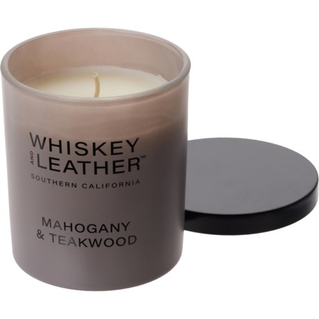 Whiskey and Leather 11.5 oz. Mahogany Teakwood Candle