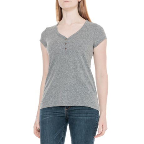 Telluride Clothing Company Henley V-Neck Shirt - Short Sleeve