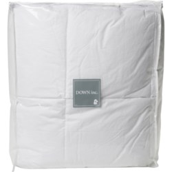 Down Inc. Queen 230 TC 12” Box Stitch Medium Weight Down Comforter - 37 oz. Fill, White