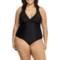 Eddie Bauer Ruched Shaping One-Piece Swimsuit - UPF 50