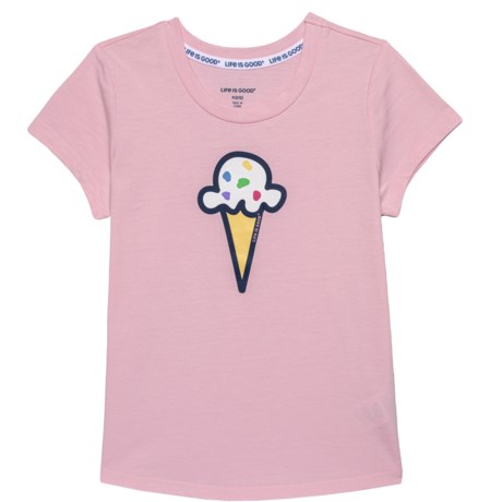 Life is Good® Big Girls Ice Cream T-Shirt - Short Sleeve