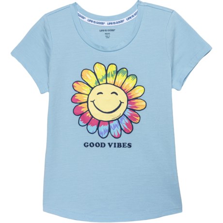 Life is Good® Big Girls Good Vibes T-Shirt - Short Sleeve