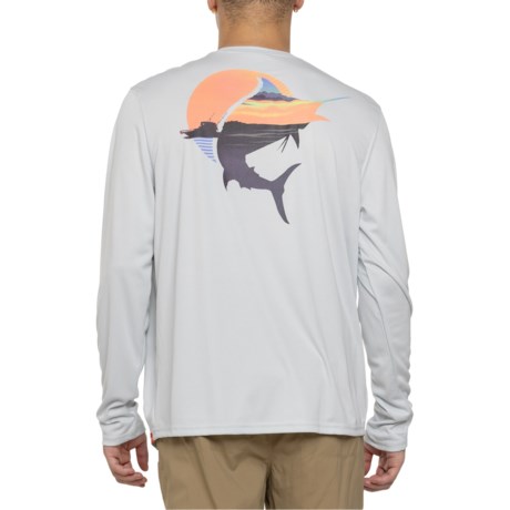 American Outdoorsman Mountains Lake Sun Shirt - UPF 50, Long Sleeve