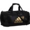 adidas Defense 2 Duffel Bag - Medium, Black-Gold Metallic