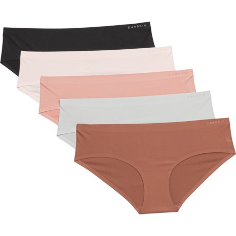 Danskin Bonded Recycled Microfiber Panties - 5-Pack, Hipster