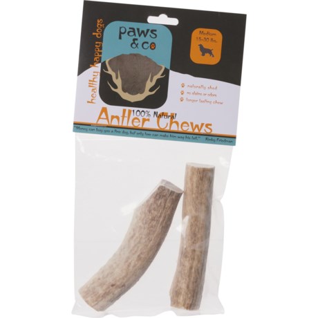 Paws & Co. Split Antler Dog Chew - 2-Pack, Medium
