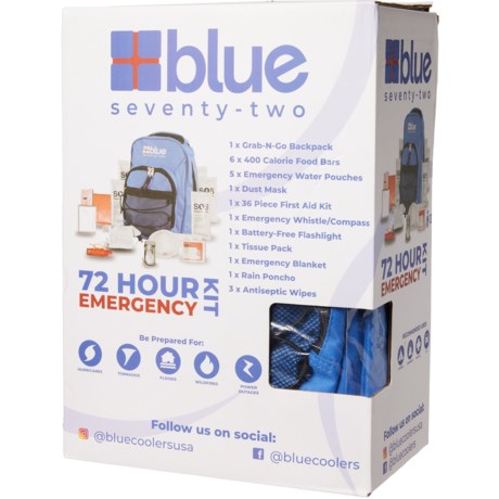 blue coolers 72-Hour Emergency Kit
