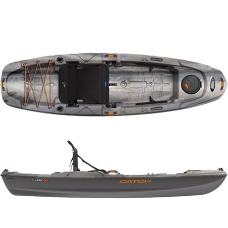 PELICAN Catch 100 Sit-On-Top Fishing Kayak with Paddle - 10’
