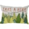 Retreat Embroidered Take a Hike Throw Pillow - 14x20”