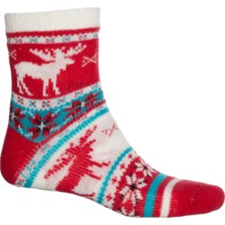 Woolrich Double Layer Home Socks - Double Deer, Crew (For Men)
