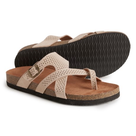 White Mountain Hackie Sandals - Suede (For Women)