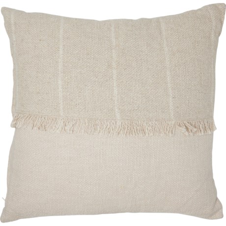 Workshop Patchwork Fringe Throw Pillow - 20x20”