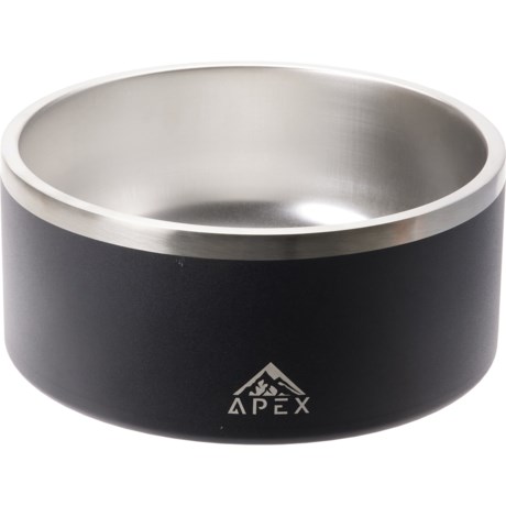 Apex Double Wall Stainless Steel Pet Bowl - 64 oz., Insulated, 8-Cup