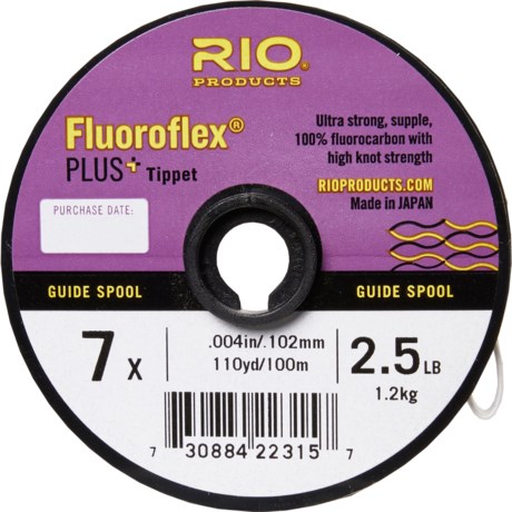 Rio Products Fluoroflex® Plus Tippet - 7X, 2.5 lb., 110 yds.