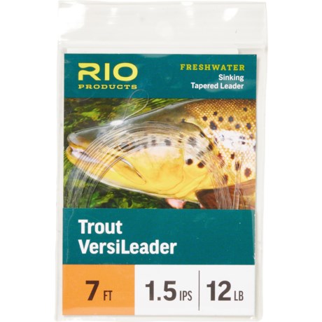 Rio Products Trout VersiLeader Sinking Tapered Leader - 7’, 1.5IPS, 12 lb.