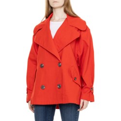 Free People Highlands Solid Peacoat