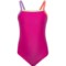 Speedo Big Girls Solid Propel Back One-Piece Swimsuit - UPF 50+