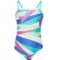 Speedo Big Girls Printed One-Piece Swimsuit -  UPF 50+