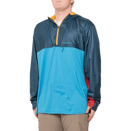 Simms SolarFlex® Wind Hoodie - UPF 50+, Zip Neck