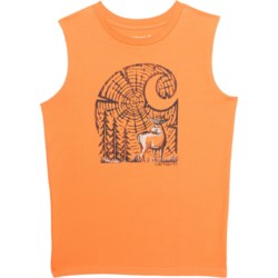 Carhartt Little Boys CA6378 Wood Grain C T-Shirt - Sleeveless