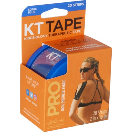 KT Tape Pro Kinesiology Therapeutic Pre-Cut Strips - 20-Pack