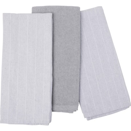 Studio Belle Stonewashed Terry Wide Striped Kitchen Towels - 3-Pack, 18x28”