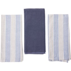 The Good Cook Striped Enzyme-Washed Kitchen Towels - 3-Pack, 18x28”