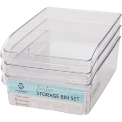 GOURMET HOME Fridge Storage Bin Set - 3-Piece