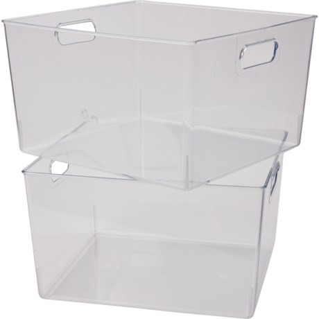 GOURMET HOME Large Pantry Bins - 2-Piece