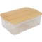 GOURMET HOME Medium Multipurpose Storage Bin with Bamboo Lid