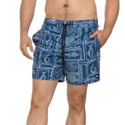 Quiksilver Tiki Print Swim Shorts - 17”