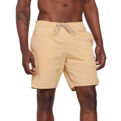 Vissla Solid Sets Swim Shorts - UPF 50+, 17.5”