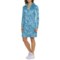 Stella Parker Printed Sun Dress - UPF 50, Zip Neck, Long Sleeve
