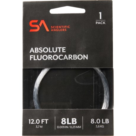 Scientific Anglers Absolute Fluorocarbon Leader - 12’, 8 lb.