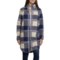 Aspen Hidden Snap Sheep Fleece Stadium Coat