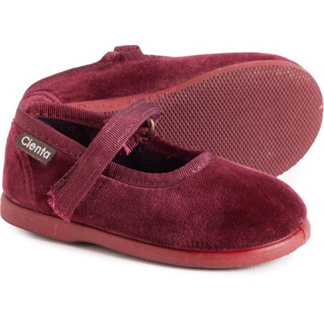 Cienta Made in Spain Little Girls Velvet Mary Jane Shoes