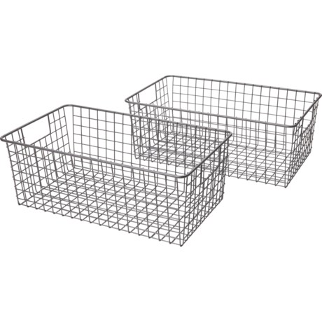 M Design Classico Deep Wire Basket Set - 2-Pack, 16x9x6”
